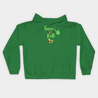 Rock and roll guacamole Kids Hoodie